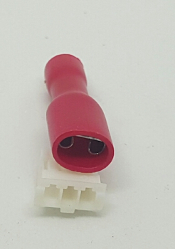 Flachkabelschuh 1,5mm²  4,8mm Zunge rot 10Stk