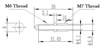 Düse 0,4 mit integriertem Throat V6