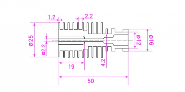 V5 Kühlkörper Bowden 1,75mm