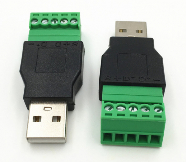 USB-Stecker schraubbar
