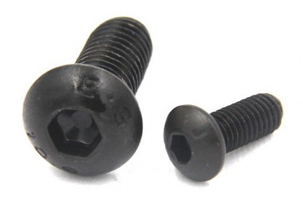 Linsenkopfschraube ISO 7380 M5x16 schwarz (10 Stück)