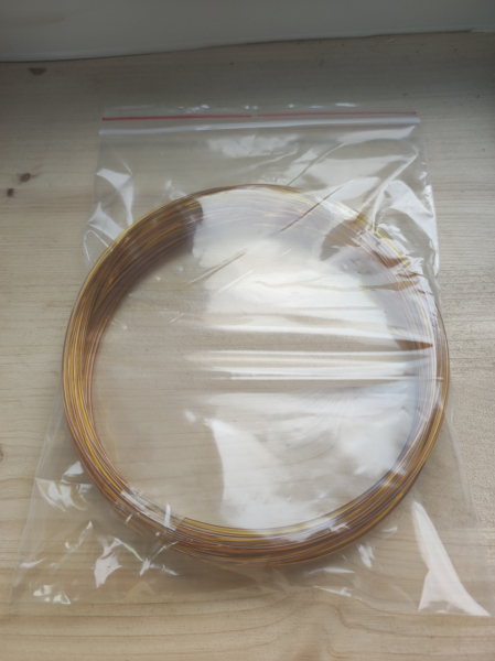PETG Filament Devil Design 10m Muster bernstein transparent